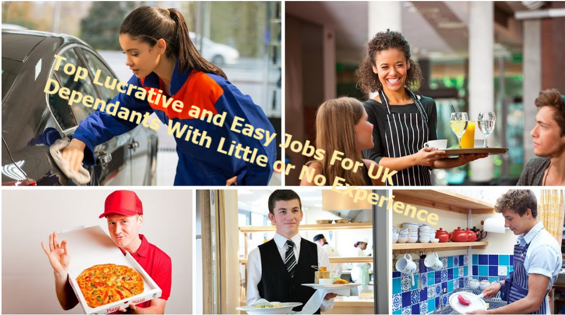 Top Lucrative and Easy Jobs For UK Dependants With Little or No Experience